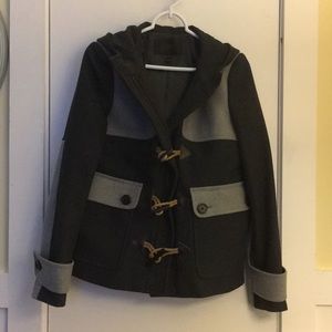 J Crew hooded wool coat